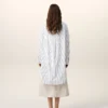 Abito camicia ampio Ami de Coeur in cotone a righe bianche Abito camicia ampio Ami de Coeur in cotone a righe bianche