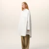 Abito chemisier ampio Ami de Coeur in cotone bianco