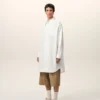 Abito chemisier ampio Ami de Coeur in cotone bianco