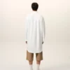 Abito chemisier ampio Ami de Coeur in cotone bianco