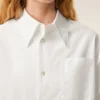Abito chemisier ampio Ami de Coeur in cotone bianco
