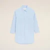 Abito chemisier ampio Ami de Coeur in cotone blu