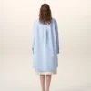 Abito chemisier ampio Ami de Coeur in cotone blu