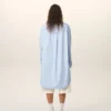 Abito chemisier ampio Ami de Coeur in cotone blu