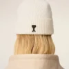Ami de Coeur Beanie in lana bianca