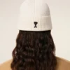 Ami de Coeur Beanie in lana bianca