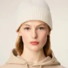Ami de Coeur Beanie in lana bianca