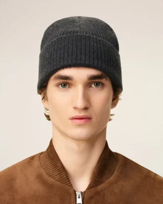 Ami de Coeur Beanie in lana grigia