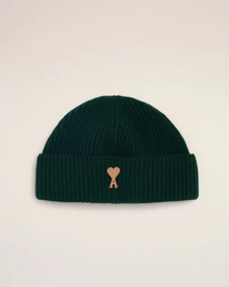 Ami de Coeur Beanie in lana verde