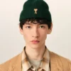 Ami de Coeur Beanie in lana verde