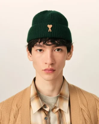 Ami de Coeur Beanie in lana verde