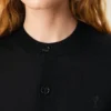 Ami de Coeur Cardigan a girocollo in lana nera