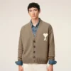 Ami de Coeur Cardigan in lana beige Ami de Coeur Cardigan in lana beige