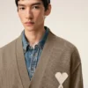 Ami de Coeur Cardigan in lana beige Ami de Coeur Cardigan in lana beige