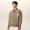 Ami de Coeur Cardigan in lana beige Ami de Coeur Cardigan in lana beige