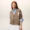 Ami de Coeur Cardigan in lana beige Ami de Coeur Cardigan in lana beige