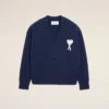 Ami de Coeur Cardigan in lana blu Ami de Coeur Cardigan in lana blu