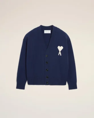 Ami de Coeur Cardigan in lana blu