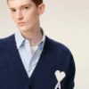 Ami de Coeur Cardigan in lana blu Ami de Coeur Cardigan in lana blu