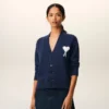 Ami de Coeur Cardigan in lana blu Ami de Coeur Cardigan in lana blu