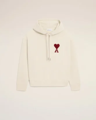 Ami de Coeur Hoodie in cotone bianco