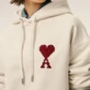 Ami de Coeur Hoodie in cotone bianco Ami de Coeur Hoodie in cotone bianco