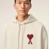 Ami de Coeur Hoodie in cotone bianco Ami de Coeur Hoodie in cotone bianco