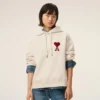 Ami de Coeur Hoodie in cotone bianco Ami de Coeur Hoodie in cotone bianco