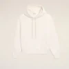 Ami de Coeur Hoodie in cotone bianco goffrato