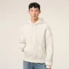 Ami de Coeur Hoodie in cotone bianco goffrato