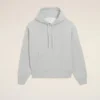 Ami de Coeur Hoodie in cotone grigio goffrato