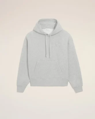 ami de coeur hoodie in cotone grigio goffrato 1 330x413 - Ami de Coeur Hoodie in cotone grigio goffrato