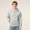 Ami de Coeur Hoodie in cotone grigio goffrato
