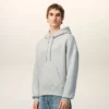 Ami de Coeur Hoodie in cotone grigio goffrato