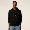 Ami de Coeur Hoodie in cotone nero e rosso Ami de Coeur Hoodie in cotone nero e rosso
