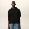 Ami de Coeur Hoodie in cotone nero e rosso Ami de Coeur Hoodie in cotone nero e rosso