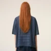 Ami de Coeur Polo a righe in cotone blu Ami de Coeur Polo a righe in cotone blu