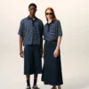 Ami de Coeur Polo a righe in cotone blu Ami de Coeur Polo a righe in cotone blu