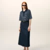 Ami de Coeur Polo a righe in cotone blu Ami de Coeur Polo a righe in cotone blu
