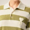 Ami de Coeur Polo in cotone bianco a maniche corte Ami de Coeur Polo in cotone bianco a maniche corte