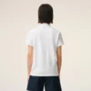 Ami de Coeur Polo in cotone bianco e rosso