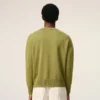 Ami de Coeur Sweater verde in lana e cotone con collo rotondo Ami de Coeur Sweater verde in lana e cotone con collo rotondo