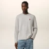 Ami de Coeur T-Shirt a maniche lunghe in cotone grigio Ami de Coeur T-Shirt a maniche lunghe in cotone grigio