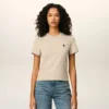 Ami de Coeur T-Shirt corta in cotone beige Ami de Coeur T-Shirt corta in cotone beige