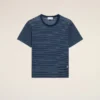 Ami de Coeur T-Shirt in cotone a righe blu Ami de Coeur T-Shirt in cotone a righe blu