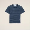 Ami de Coeur T-Shirt in cotone a righe blu Ami de Coeur T-Shirt in cotone a righe blu