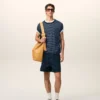Ami de Coeur T-Shirt in cotone a righe blu Ami de Coeur T-Shirt in cotone a righe blu