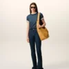 Ami de Coeur T-Shirt in cotone a righe blu Ami de Coeur T-Shirt in cotone a righe blu