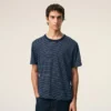 Ami de Coeur T-Shirt in cotone a righe blu Ami de Coeur T-Shirt in cotone a righe blu