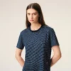 Ami de Coeur T-Shirt in cotone a righe blu Ami de Coeur T-Shirt in cotone a righe blu
